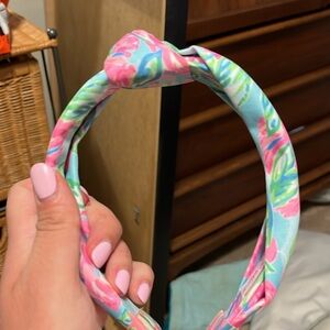 Lilly Pulitzer Pink and Blue Floral Headband